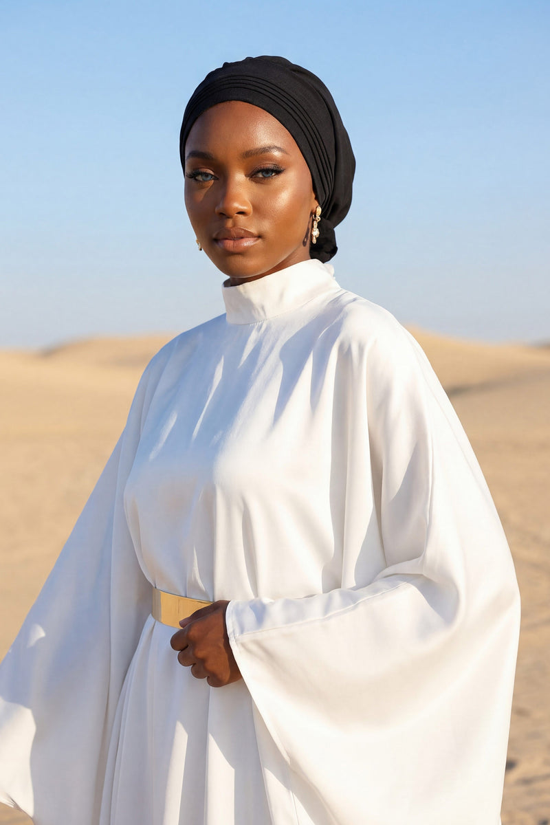 Chic Aerobin Instant Turban, Easy Wrap Breathable Head Scarf with Elegant Knot Detail, Lightweight Instant Turban For Women Headwear,HT-31A