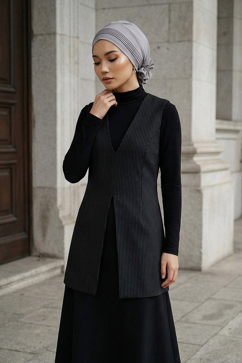 Chic Aerobin Instant Turban, Easy Wrap Breathable Head Scarf with Elegant Knot Detail, Lightweight Instant Turban For Women Headwear,HT-31A