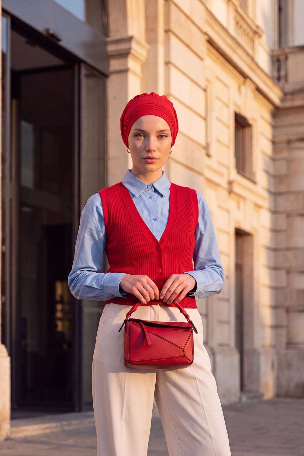 Chic Aerobin Instant Turban, Easy Wrap Breathable Head Scarf with Elegant Knot Detail, Lightweight Instant Turban For Women Headwear,HT-31A