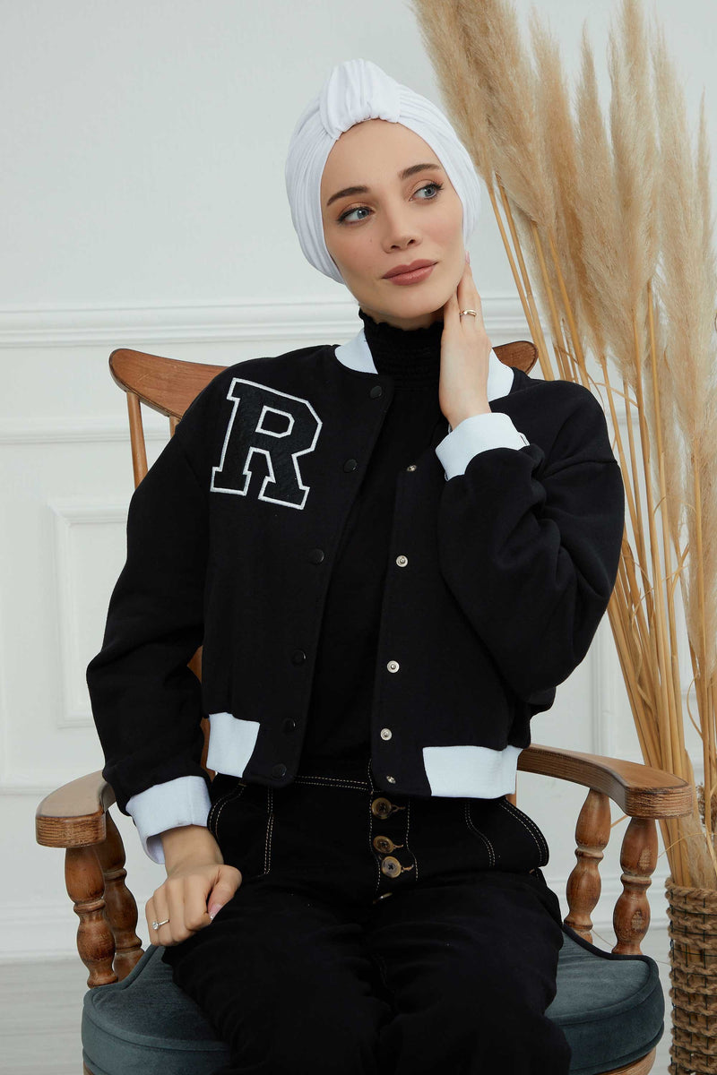 Chic Design Cotton Instant Turban Hijab for Women, Beautiful Pre-tied Turban Bonnet for Women, Trendy Fashionable Cancer Chemo Headwear,B-68