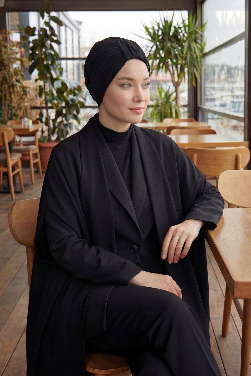 Chic Design Cotton Instant Turban Hijab for Women, Beautiful Pre-tied Turban Bonnet for Women, Trendy Fashionable Cancer Chemo Headwear,B-68