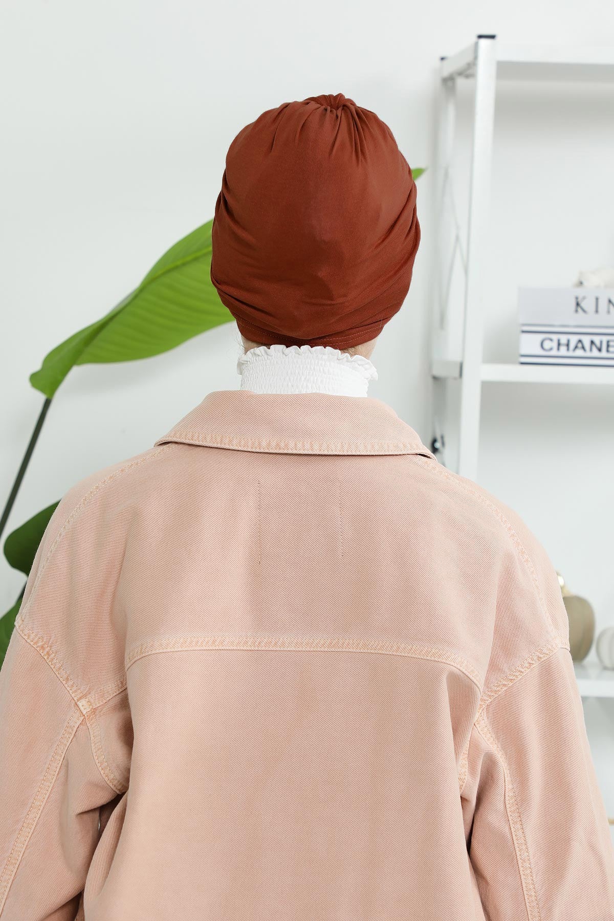 Chic Design Cotton Instant Turban Hijab for Women, Beautiful Pre-tied Turban Bonnet for Women, Trendy Fashionable Cancer Chemo Headwear,B-68