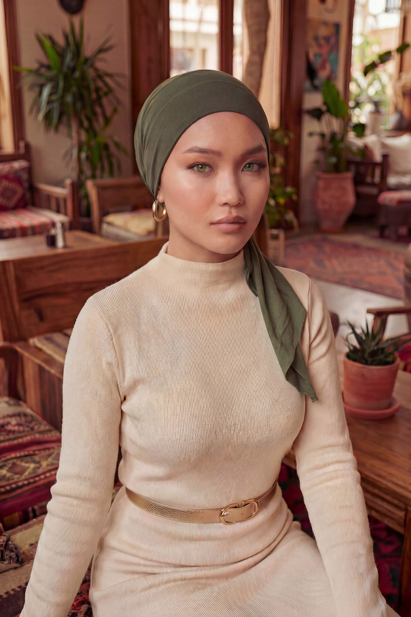 Chic Easy Wrap Hijab Cover for Women, Trendy Hijab for Stylish Look, Soft Comfortable Turban Head Covering, Chic Single Color Headscarf,B-45