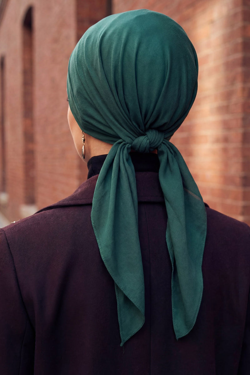 Chic Easy Wrap Hijab Cover for Women, Trendy Hijab for Stylish Look, Soft Comfortable Turban Head Covering, Chic Single Color Headscarf,B-45