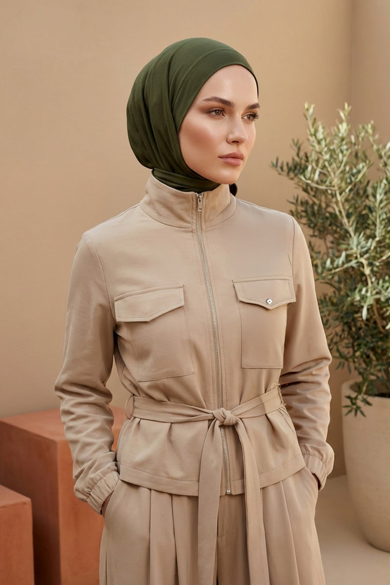 Chic Easy Wrap Hijab Cover for Women, Trendy Hijab for Stylish Look, Soft Comfortable Turban Head Covering, Chic Single Color Headscarf,B-45