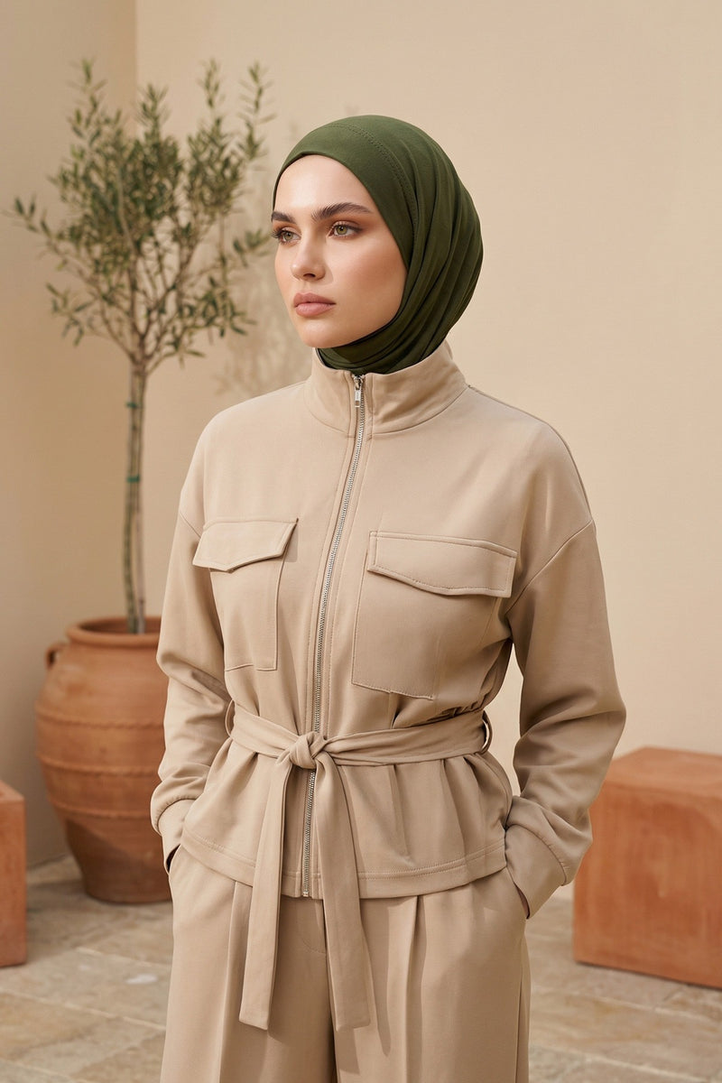 Chic Easy Wrap Hijab Cover for Women, Trendy Hijab for Stylish Look, Soft Comfortable Turban Head Covering, Chic Single Color Headscarf,B-45