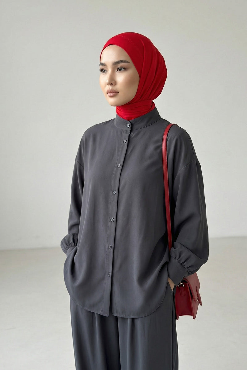Chic Easy Wrap Hijab Cover for Women, Trendy Hijab for Stylish Look, Soft Comfortable Turban Head Covering, Chic Single Color Headscarf,B-45