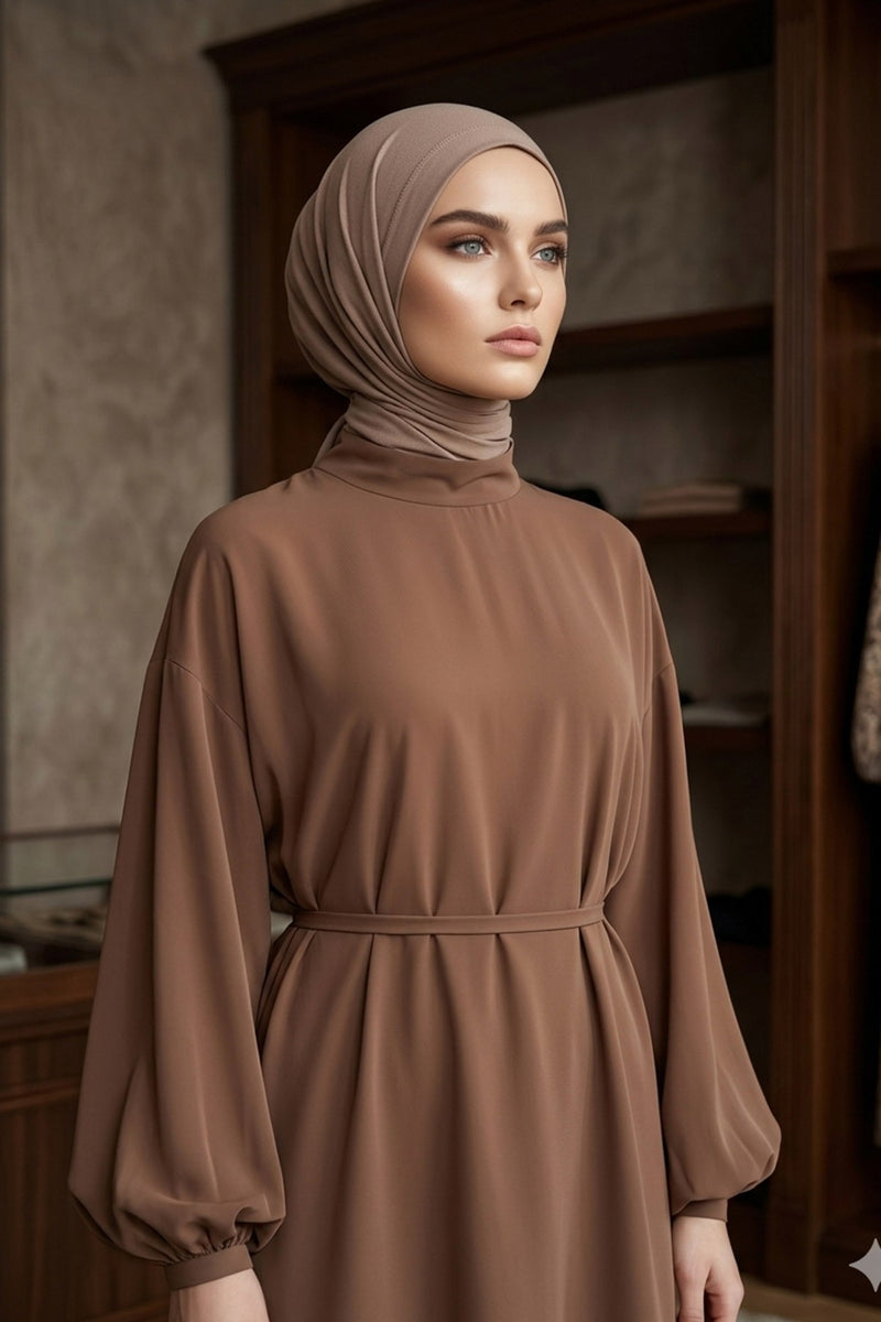 Chic Easy Wrap Hijab Cover for Women, Trendy Hijab for Stylish Look, Soft Comfortable Turban Head Covering, Chic Single Color Headscarf,B-45