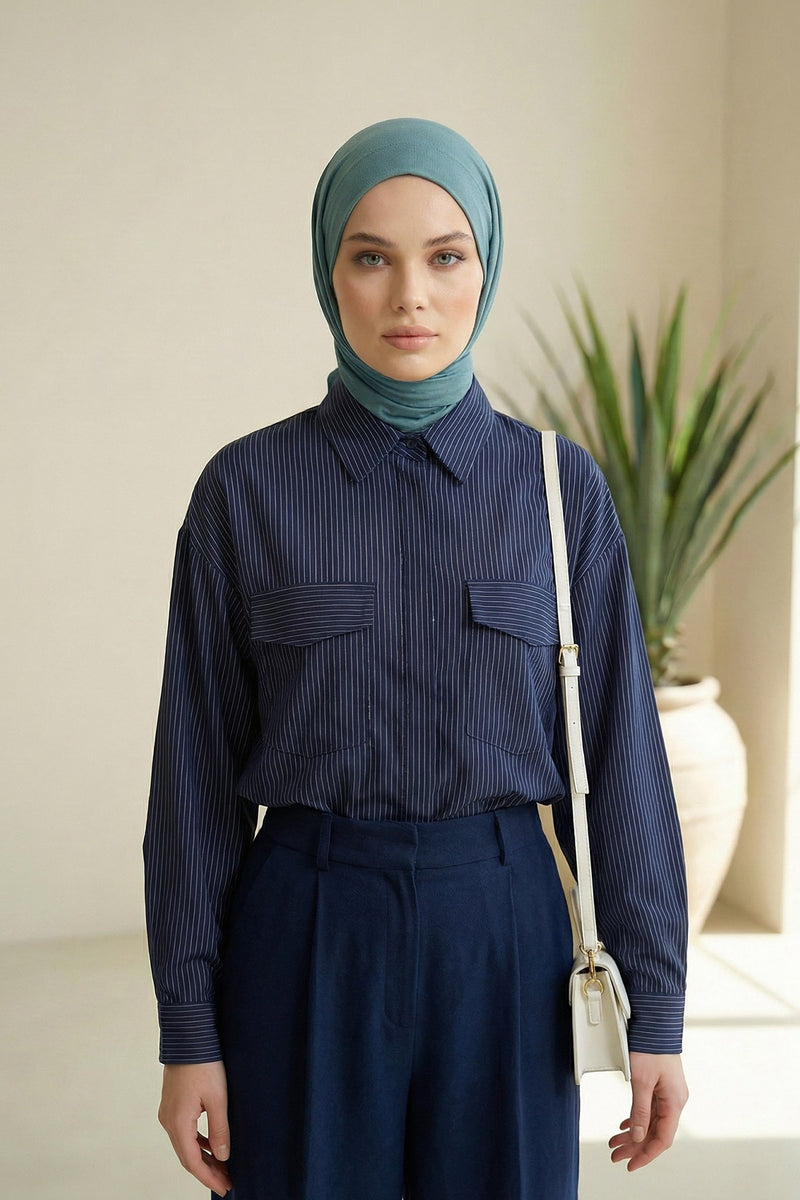 Chic Easy Wrap Hijab Cover for Women, Trendy Hijab for Stylish Look, Soft Comfortable Turban Head Covering, Chic Single Color Headscarf,B-45