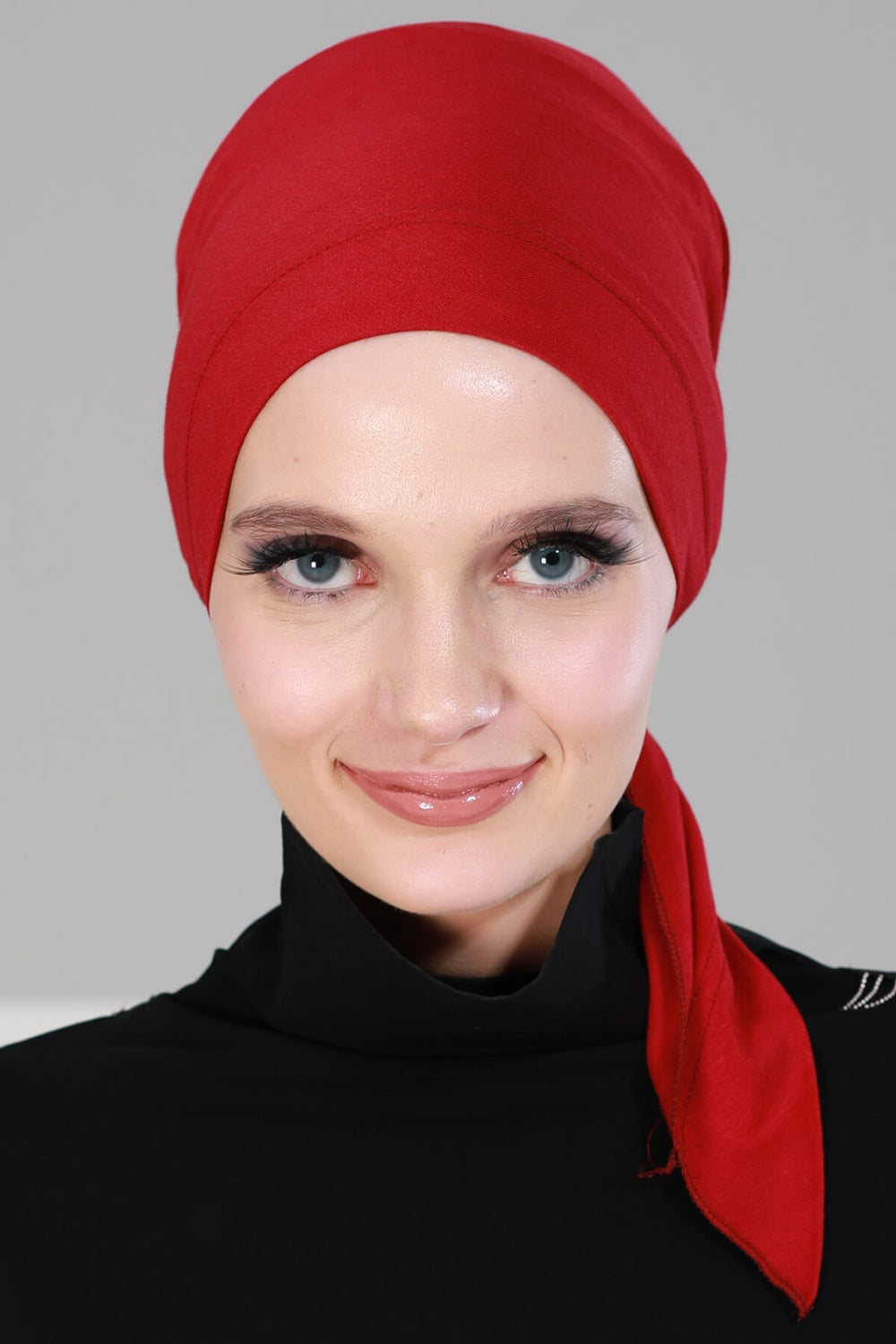 Chic Easy Wrap Hijab Cover for Women, Trendy Hijab for Stylish Look, Soft Comfortable Turban Head Covering, Chic Single Color Headscarf,B-45 Maroon