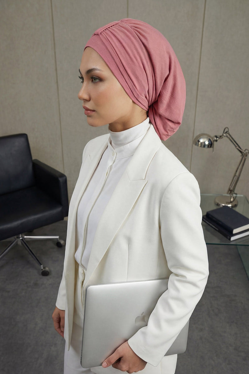 Instant-Turban, leichter Aerobin-Schal, Kopf-Turbane für Frauen, Kopfbedeckung, stilvolles, elegantes Design, HT-90