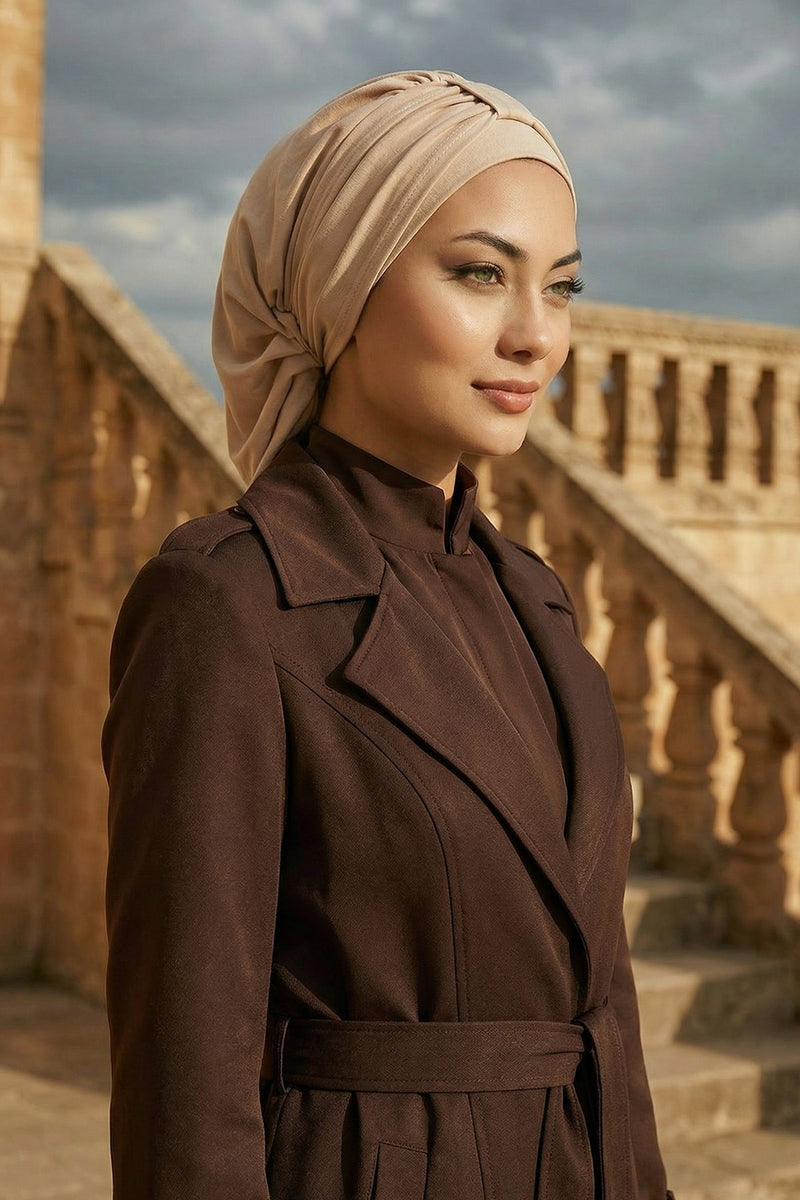 Instant-Turban, leichter Aerobin-Schal, Kopf-Turbane für Frauen, Kopfbedeckung, stilvolles, elegantes Design, HT-90