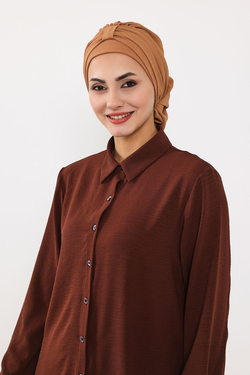 Instant-Turban, leichter Aerobin-Schal, Kopf-Turbane für Frauen, Kopfbedeckung, stilvolles, elegantes Design, HT-90