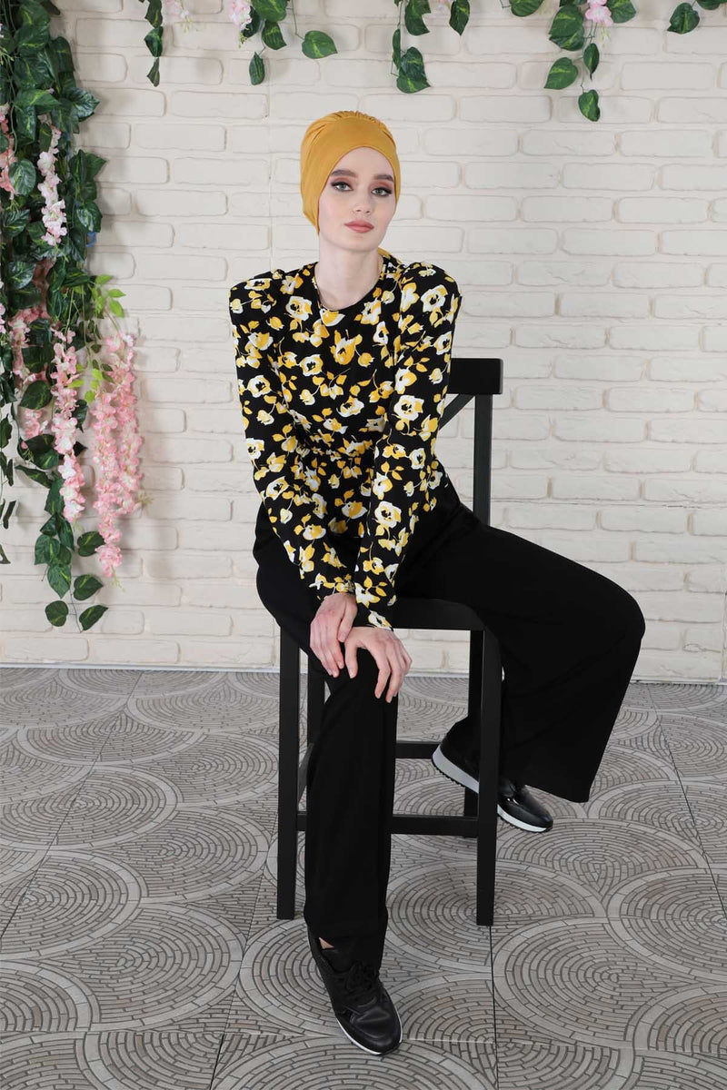 Chic Instant Turban Headscarf, Ready to Wear Instant Hijab, Easy Wrap & Trendy Turban Hijab Design, Stylish Chemo Cancer Cap for Women,B-49