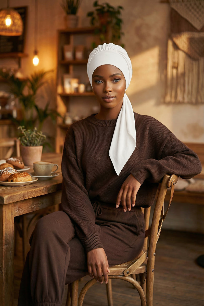 Chic Instant Turban Headscarf, Ready to Wear Instant Hijab, Easy Wrap & Trendy Turban Hijab Design, Stylish Chemo Cancer Cap for Women,B-49