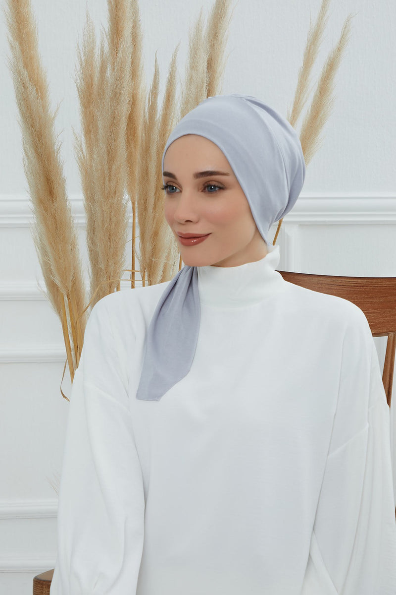 Chic Instant Turban Headscarf, Ready to Wear Instant Hijab, Easy Wrap & Trendy Turban Hijab Design, Stylish Chemo Cancer Cap for Women,B-49