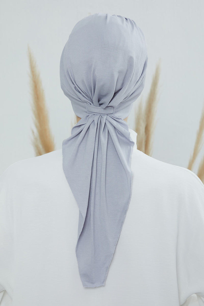 Chic Instant Turban Headscarf, Ready to Wear Instant Hijab, Easy Wrap & Trendy Turban Hijab Design, Stylish Chemo Cancer Cap for Women,B-49