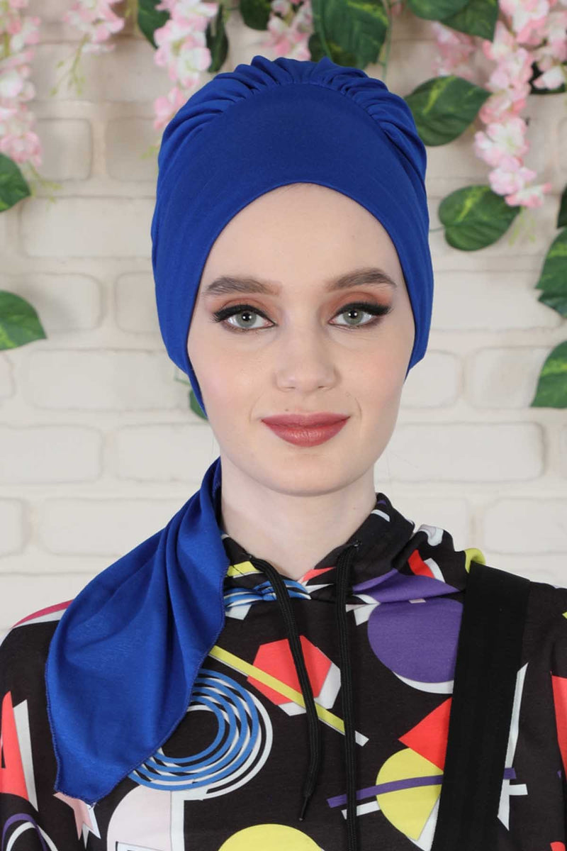 Chic Instant Turban Headscarf, Ready to Wear Instant Hijab, Easy Wrap & Trendy Turban Hijab Design, Stylish Chemo Cancer Cap for Women,B-49