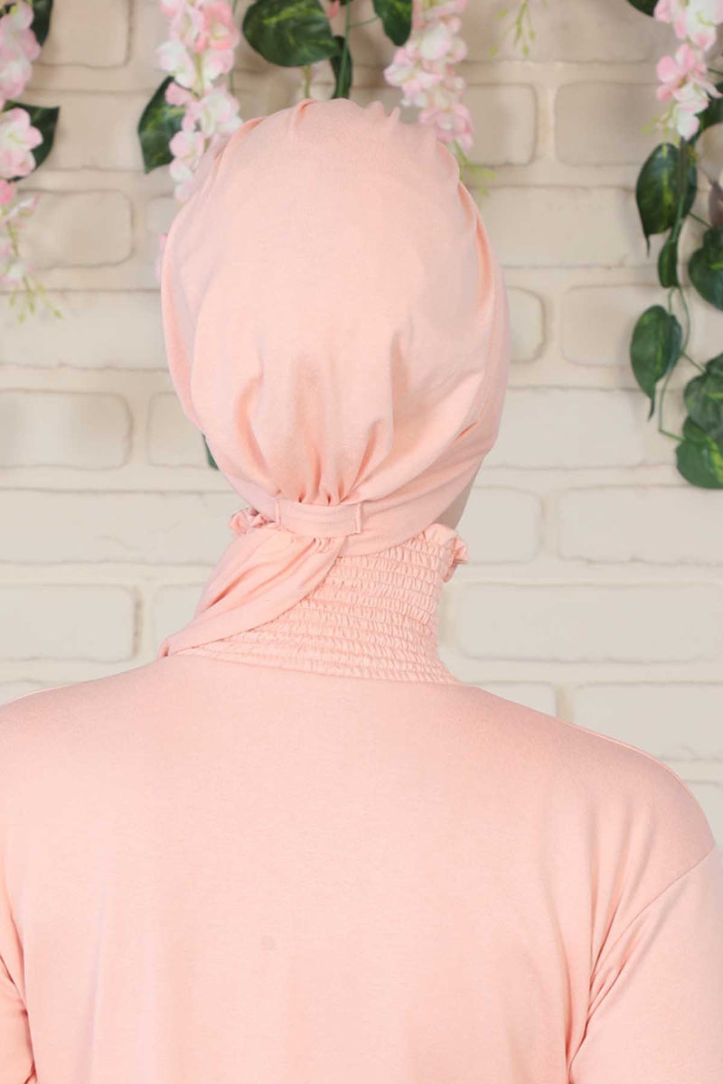 Chic Instant Turban Headscarf, Ready to Wear Instant Hijab, Easy Wrap & Trendy Turban Hijab Design, Stylish Chemo Cancer Cap for Women,B-49