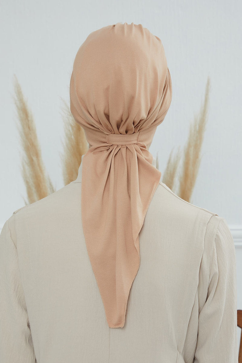 Chic Instant Turban Headscarf, Ready to Wear Instant Hijab, Easy Wrap & Trendy Turban Hijab Design, Stylish Chemo Cancer Cap for Women,B-49