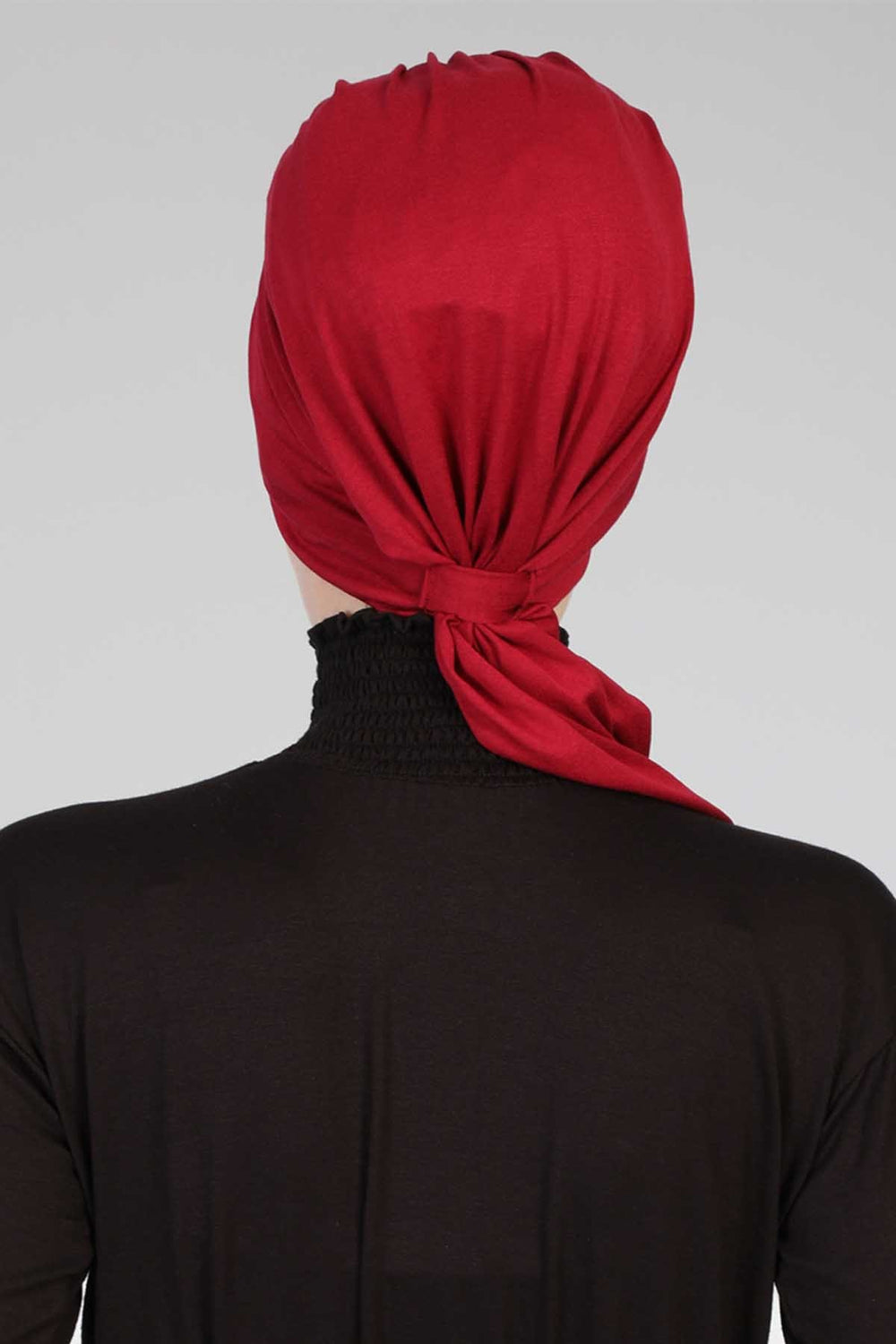 Chic Instant Turban Headscarf, Ready to Wear Instant Hijab, Easy Wrap & Trendy Turban Hijab Design, Stylish Chemo Cancer Cap for Women,B-49 Maroon