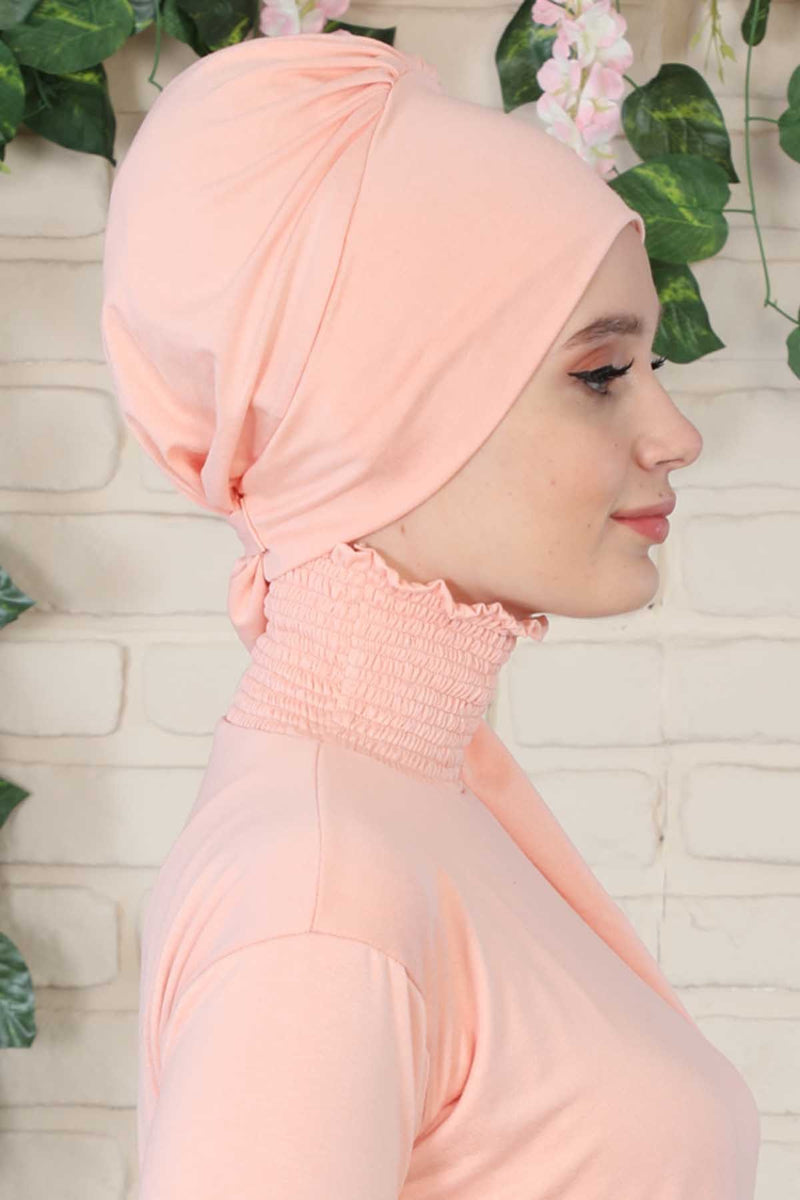 Chic Instant Turban Headscarf, Ready to Wear Instant Hijab, Easy Wrap & Trendy Turban Hijab Design, Stylish Chemo Cancer Cap for Women,B-49