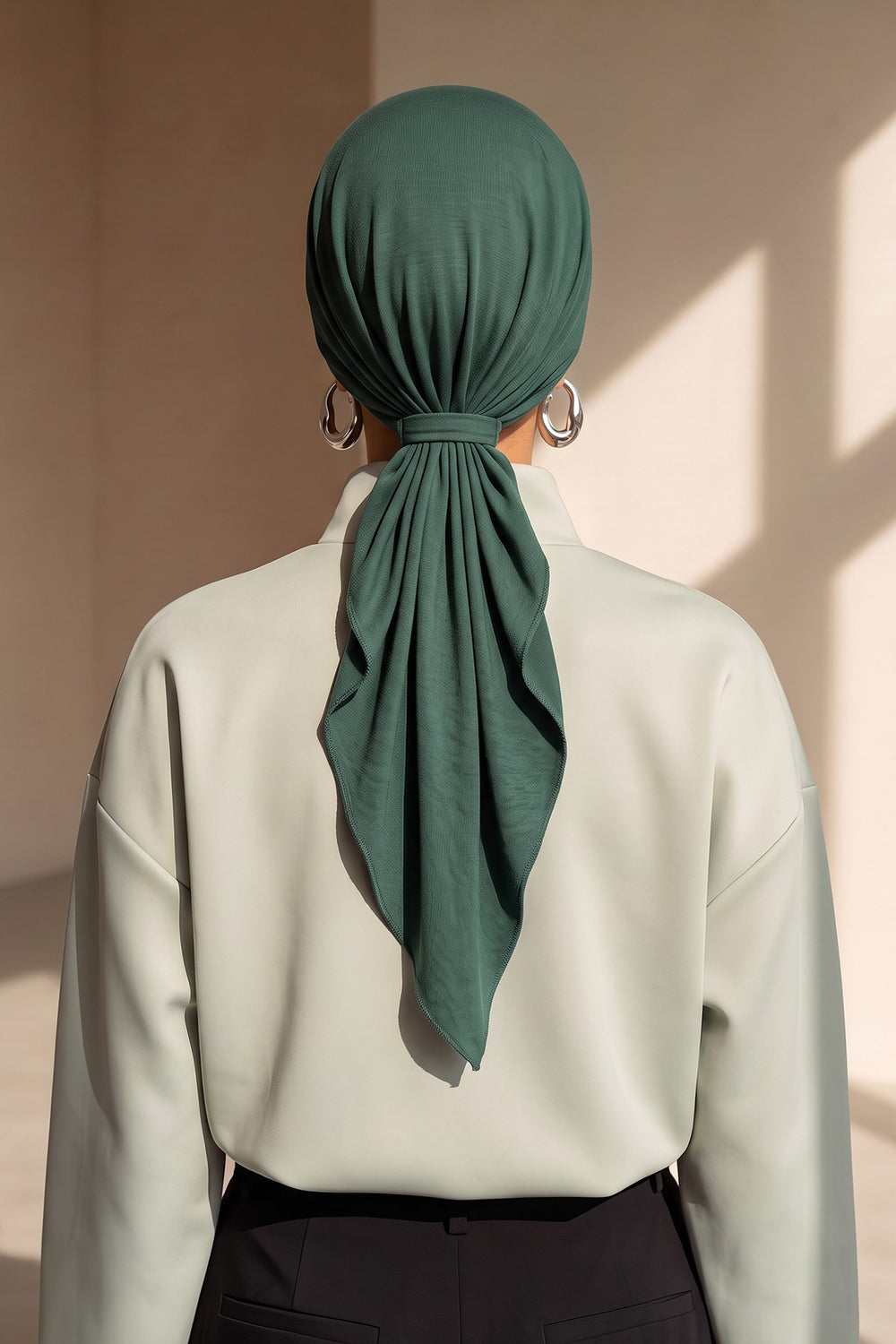 Chic Instant Turban Headscarf, Ready to Wear Instant Hijab, Easy Wrap & Trendy Turban Hijab Design, Stylish Chemo Cancer Cap for Women,B-49