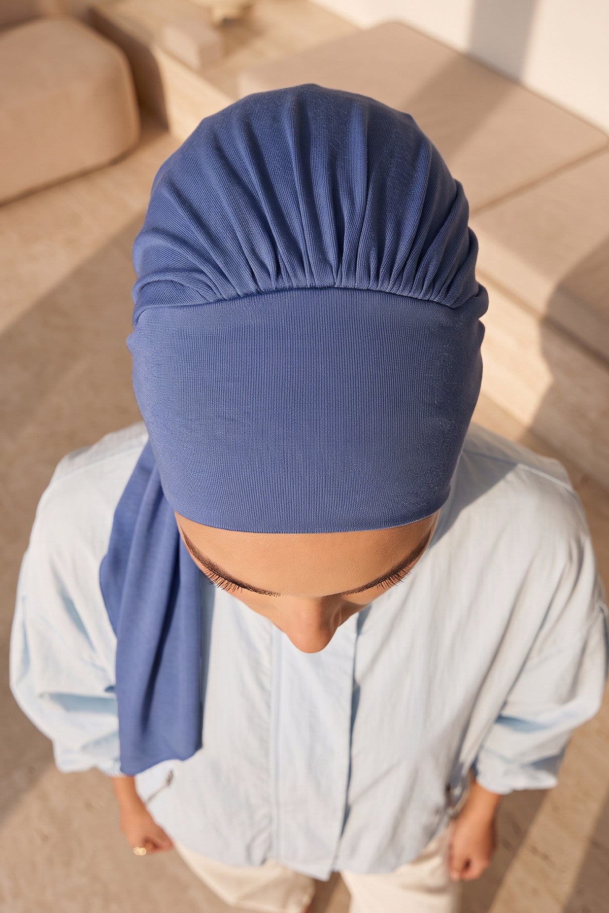 Chic Instant Turban Headscarf, Ready to Wear Instant Hijab, Easy Wrap & Trendy Turban Hijab Design, Stylish Chemo Cancer Cap for Women,B-49