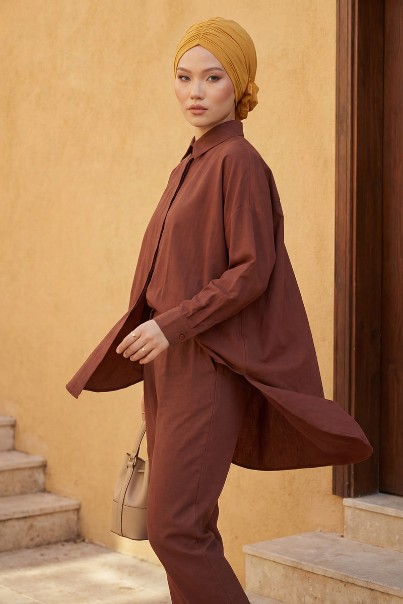 حجاب عمامة فوري أنيق باللون الوردي للنساء، وشاح قطني لف الرأس الكيميائي، قبعة بونيه سادة مع وردة كبيرة جميلة مصنوعة يدويًا، B-21