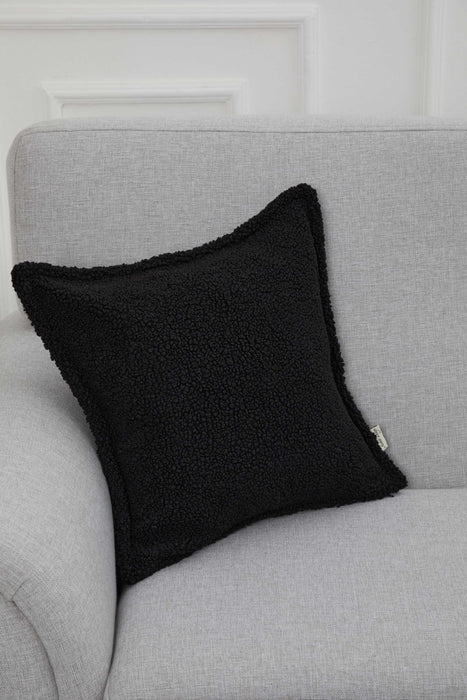 Chic Teddy Square Throw Pillow Cover, 18x18 Inches Soft Touch Teddy Pillow Cover for Couch and Sofa, Trendy Throw Pillow Cover,K-309