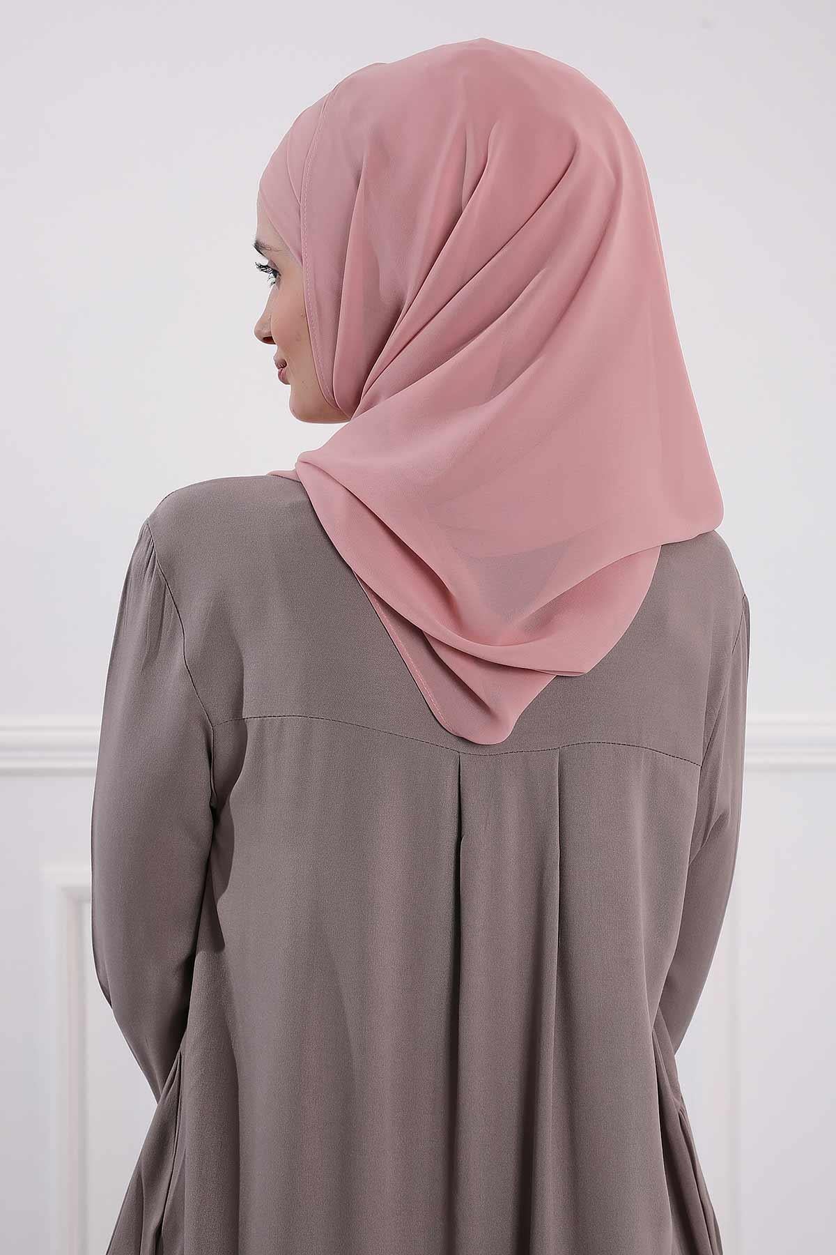 Premium Chiffon Shawl Hijab for Everyday Wear, Lightweight Breathable Women's Headscarf, Soft Chiffon Hijab Scarf for Women,CPS-15 Powder