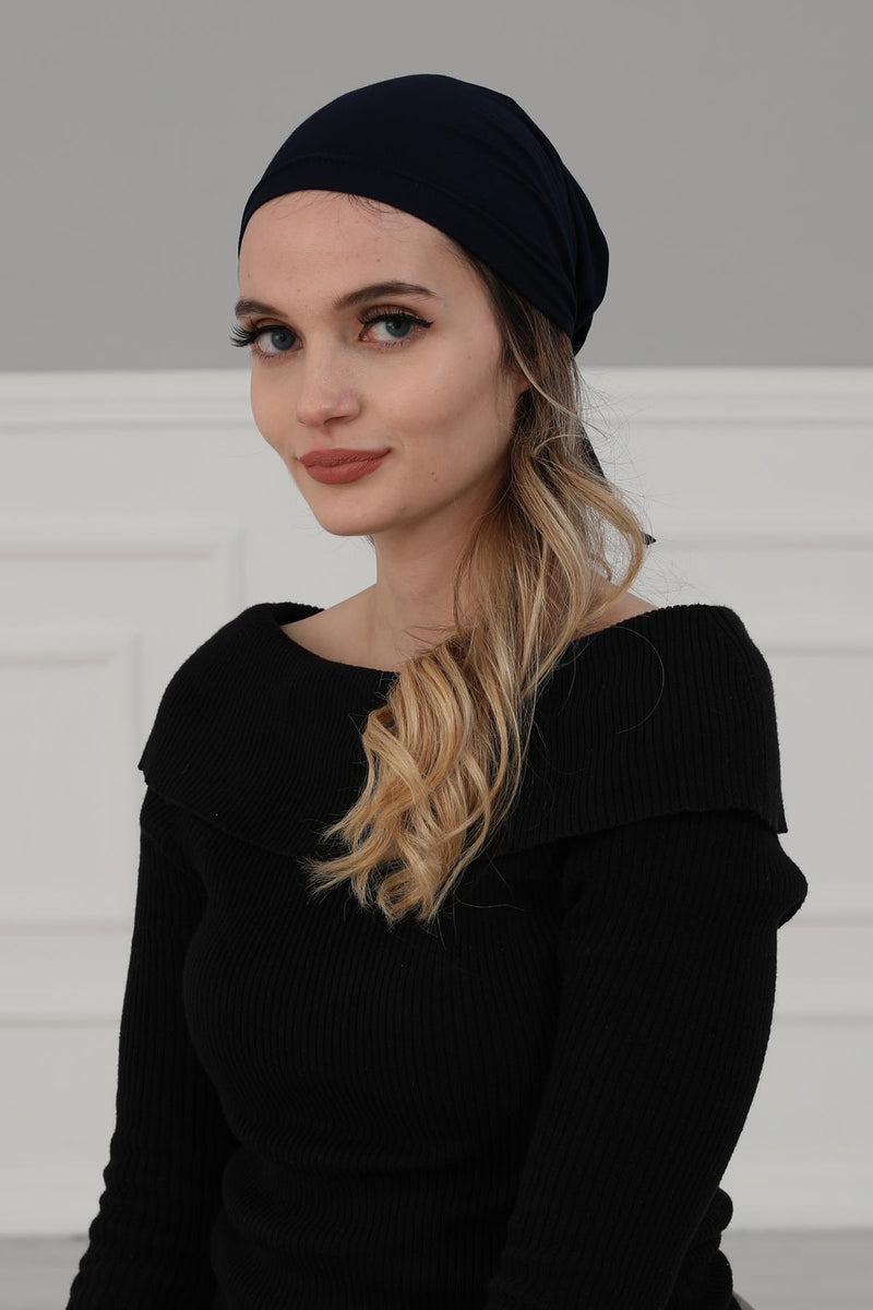 Cotton Chemo Headwear Headwrap Scarf Chemo Caps Gifts Elastic Adjustable Bandana Skull Cap,B-48