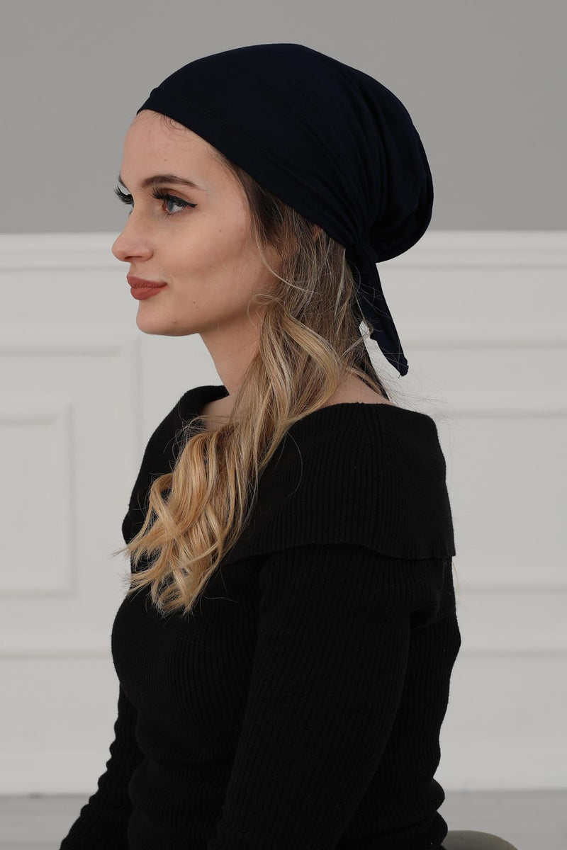 Cotton Chemo Headwear Headwrap Scarf Chemo Caps Gifts Elastic Adjustable Bandana Skull Cap,B-48