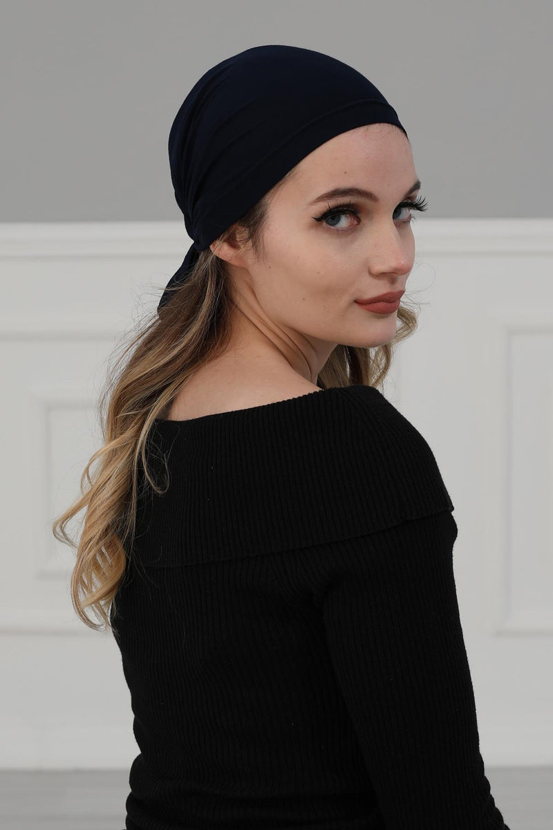 Cotton Chemo Headwear Headwrap Scarf Chemo Caps Gifts Elastic Adjustable Bandana Skull Cap,B-48