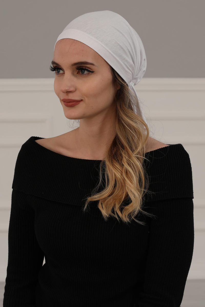 Cotton Chemo Headwear Headwrap Scarf Chemo Caps Gifts Elastic Adjustable Bandana Skull Cap,B-48