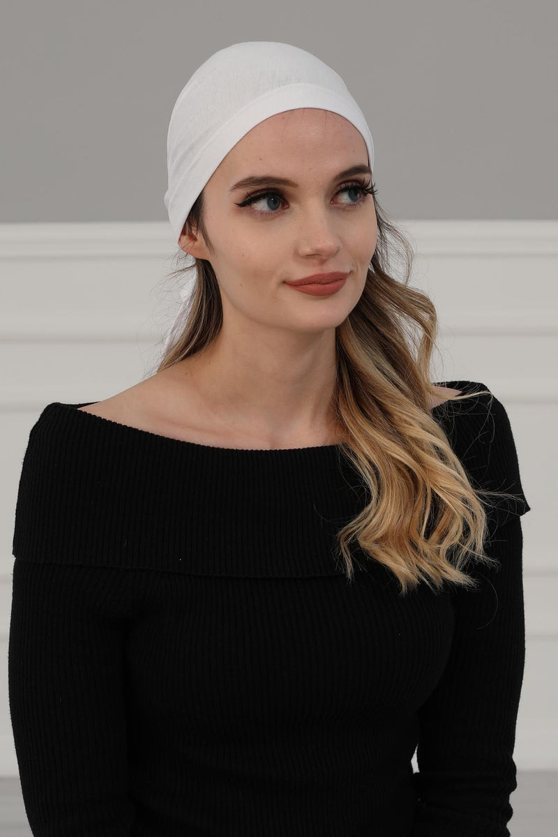 Cotton Chemo Headwear Headwrap Scarf Chemo Caps Gifts Elastic Adjustable Bandana Skull Cap,B-48