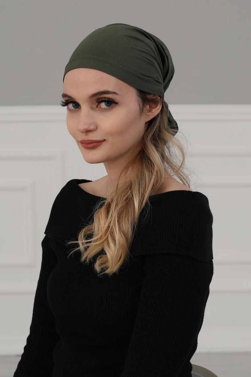 Cotton Chemo Headwear Headwrap Scarf Chemo Caps Gifts Elastic Adjustable Bandana Skull Cap,B-48