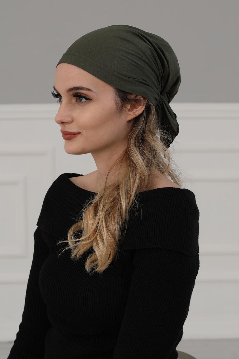 Cotton Chemo Headwear Headwrap Scarf Chemo Caps Gifts Elastic Adjustable Bandana Skull Cap,B-48