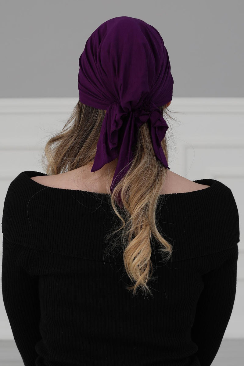 Cotton Chemo Headwear Headwrap Scarf Chemo Caps Gifts Elastic Adjustable Bandana Skull Cap,B-48