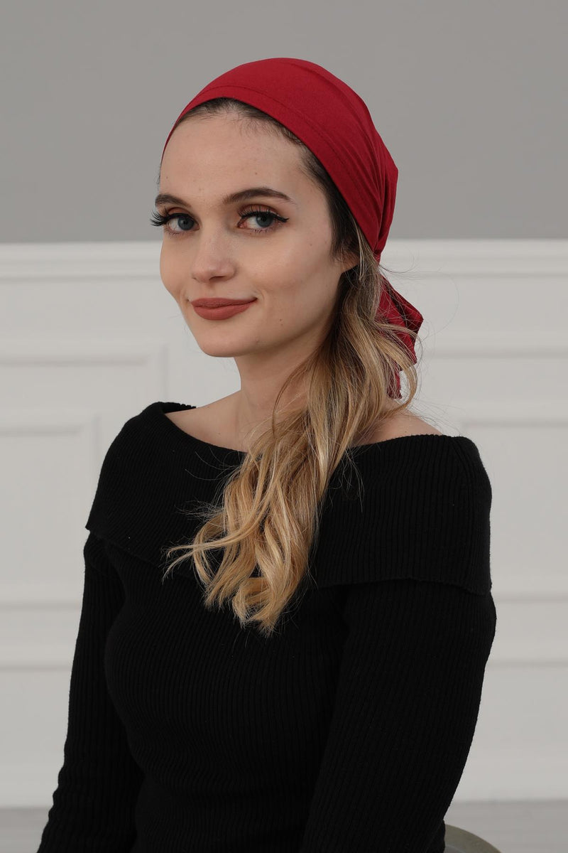 Cotton Chemo Headwear Headwrap Scarf Chemo Caps Gifts Elastic Adjustable Bandana Skull Cap,B-48
