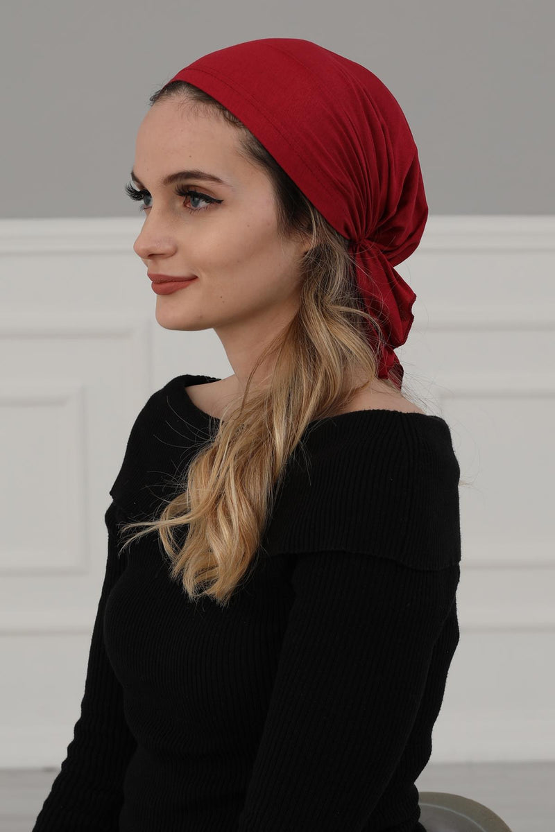 Cotton Chemo Headwear Headwrap Scarf Chemo Caps Gifts Elastic Adjustable Bandana Skull Cap,B-48