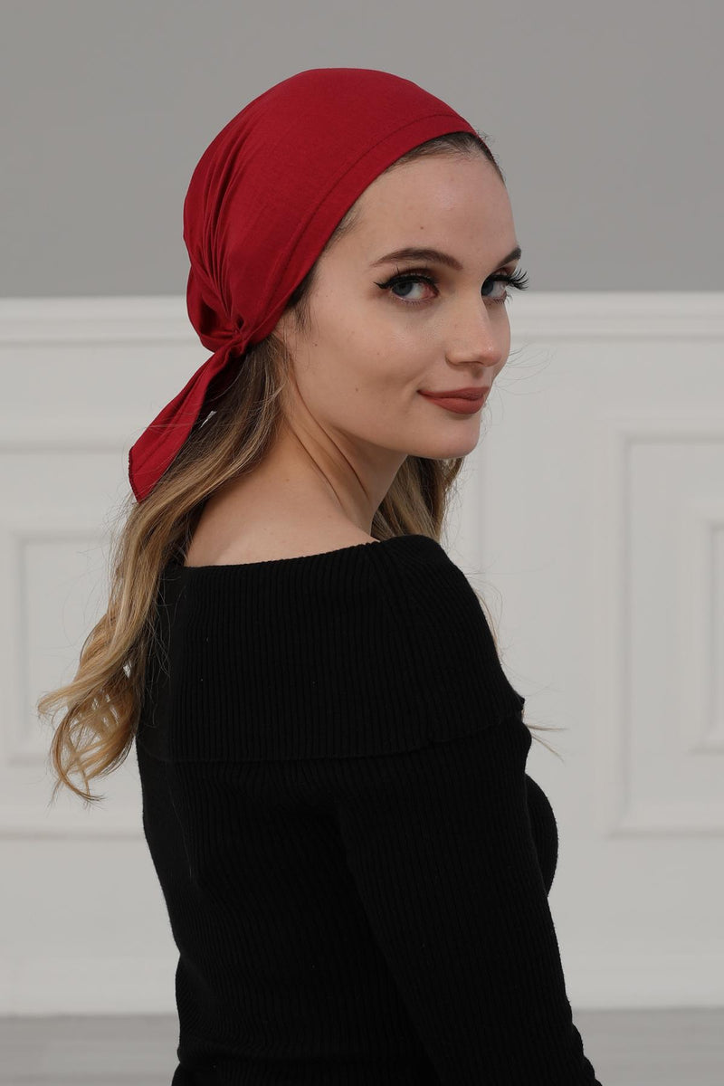 Cotton Chemo Headwear Headwrap Scarf Chemo Caps Gifts Elastic Adjustable Bandana Skull Cap,B-48
