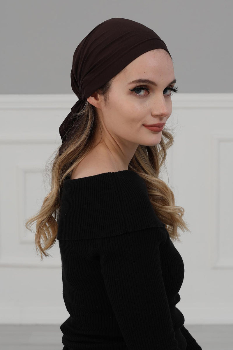 Cotton Chemo Headwear Headwrap Scarf Chemo Caps Gifts Elastic Adjustable Bandana Skull Cap,B-48