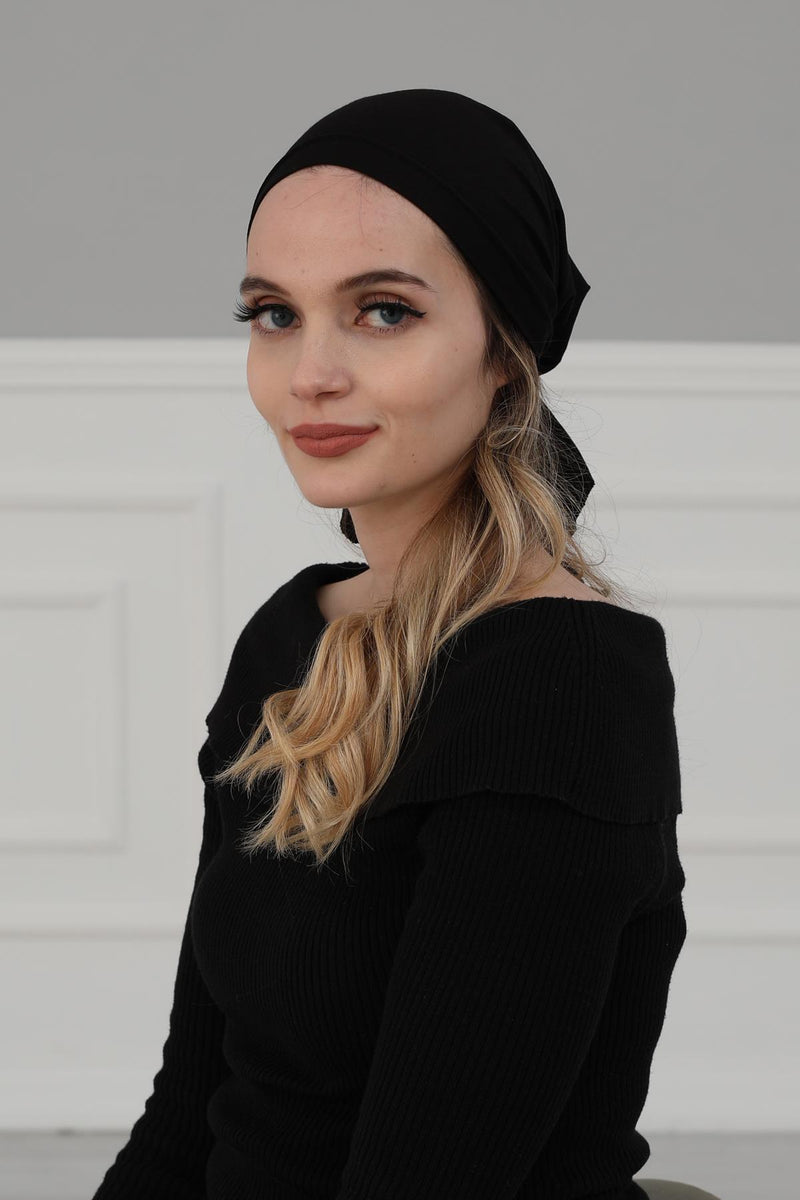 Cotton Chemo Headwear Headwrap Scarf Chemo Caps Gifts Elastic Adjustable Bandana Skull Cap,B-48