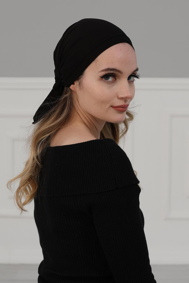 Cotton Chemo Headwear Headwrap Scarf Chemo Caps Gifts Elastic Adjustable Bandana Skull Cap,B-48