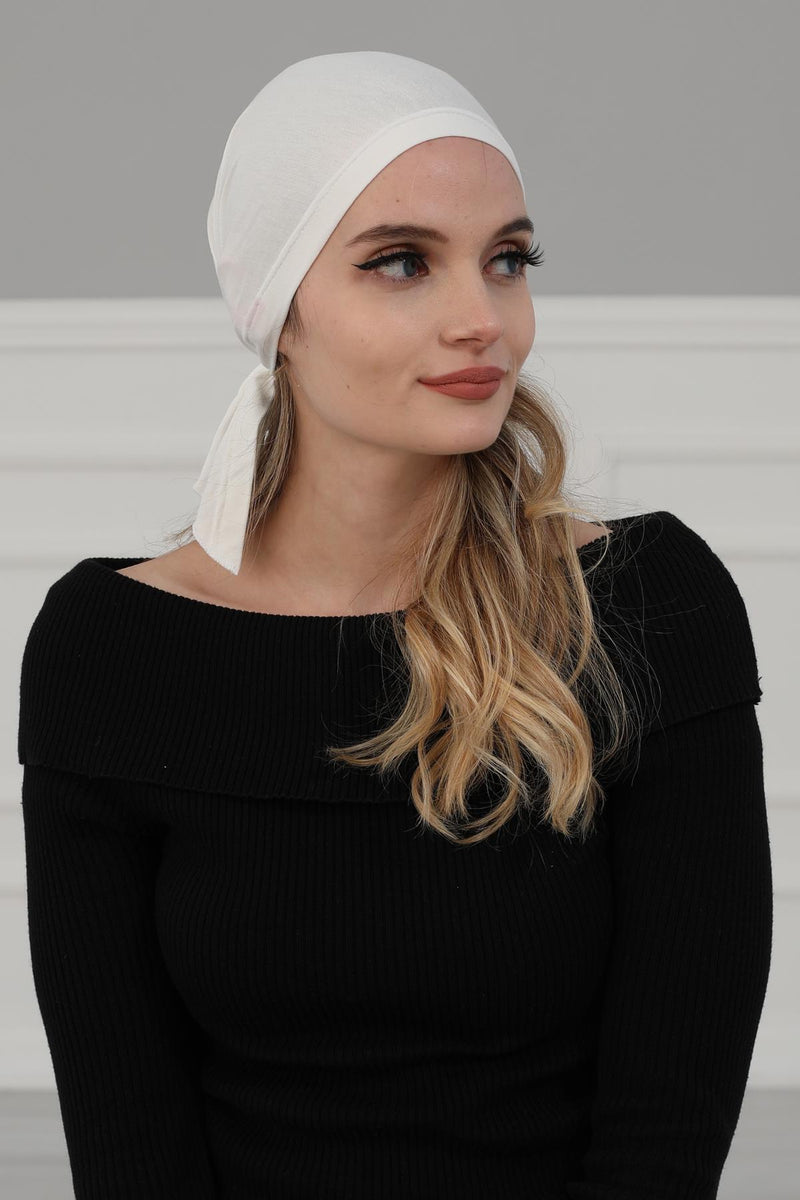 Cotton Chemo Headwear Headwrap Scarf Chemo Caps Gifts Elastic Adjustable Bandana Skull Cap,B-48
