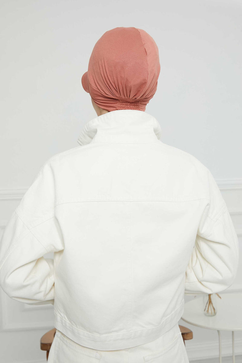 Cotton Visor Women Turban Hat, Sun Protective Newsboy Hat for Women, 95% Cotton Plain Casual Hijab Bonnet Chemo Cap,B-73