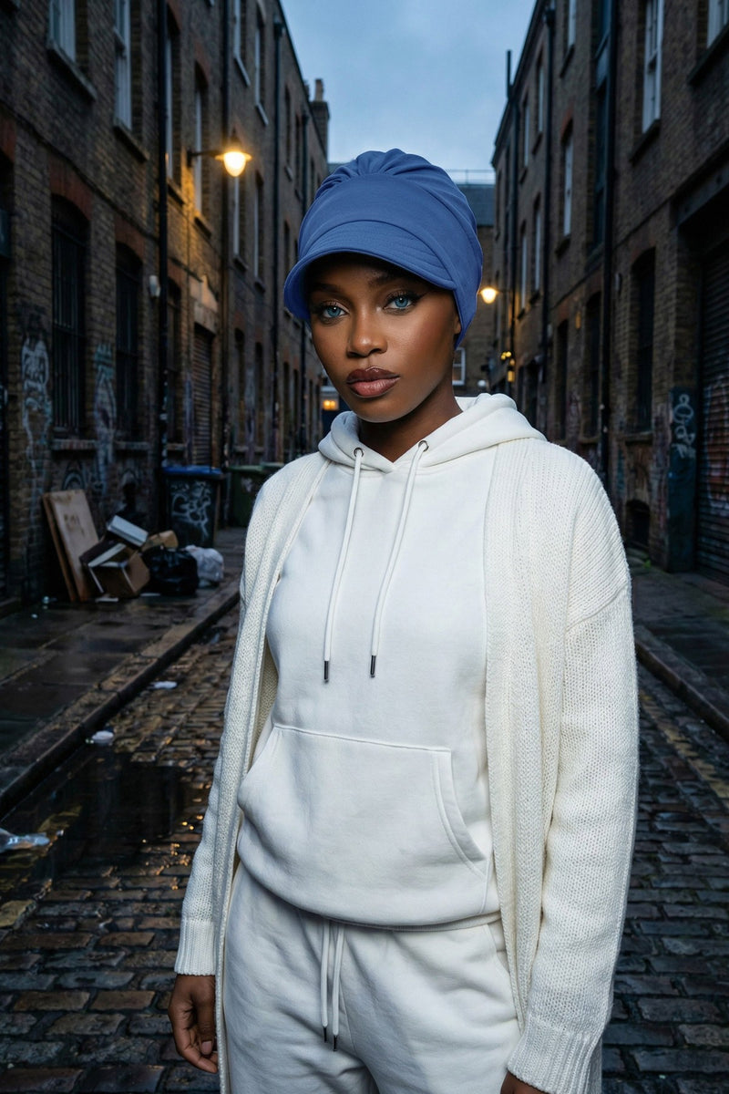 Cotton Visor Women Turban Hat, Sun Protective Newsboy Hat for Women, 95% Cotton Plain Casual Hijab Bonnet Chemo Cap,B-73