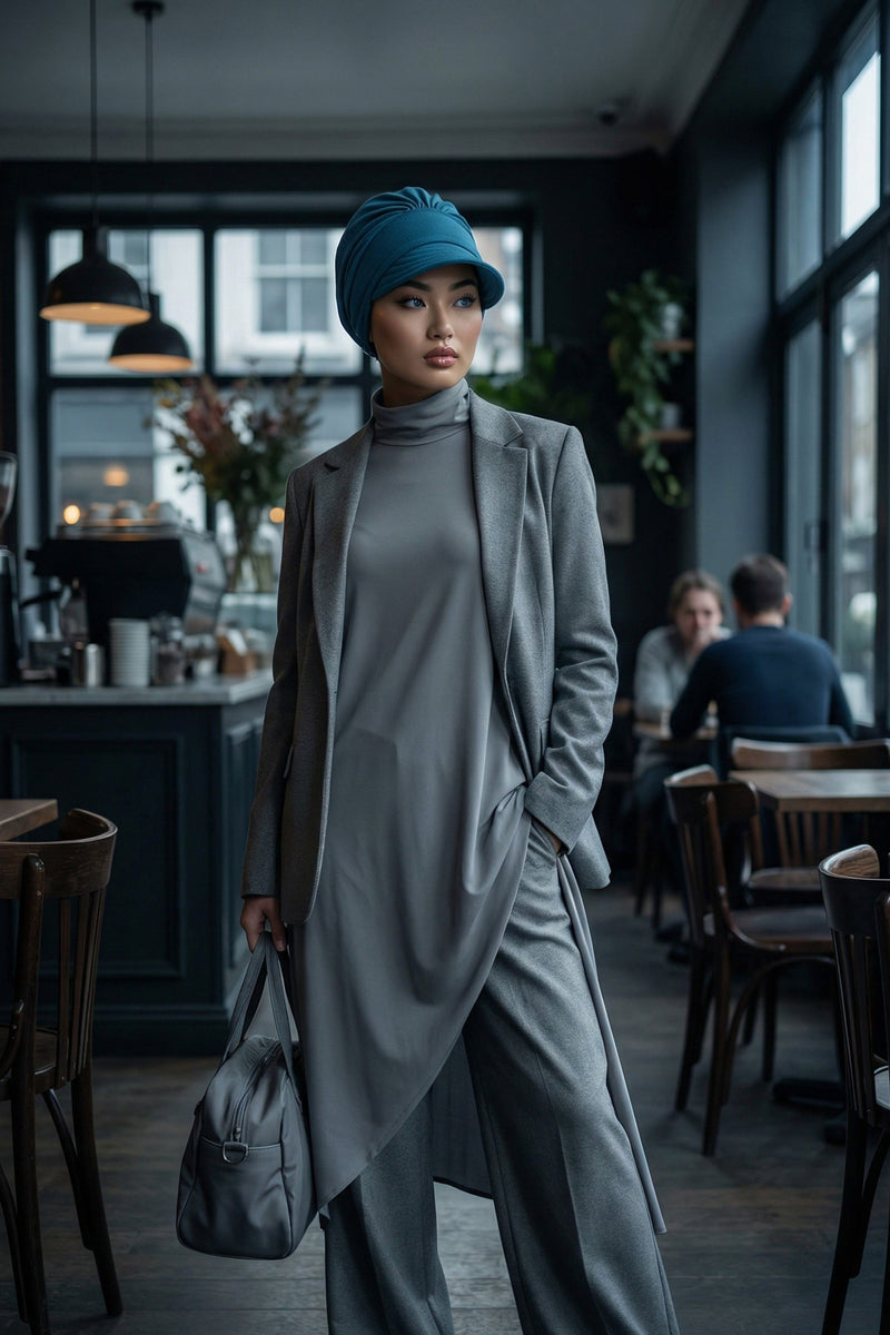 Cotton Visor Women Turban Hat, Sun Protective Newsboy Hat for Women, 95% Cotton Plain Casual Hijab Bonnet Chemo Cap,B-73