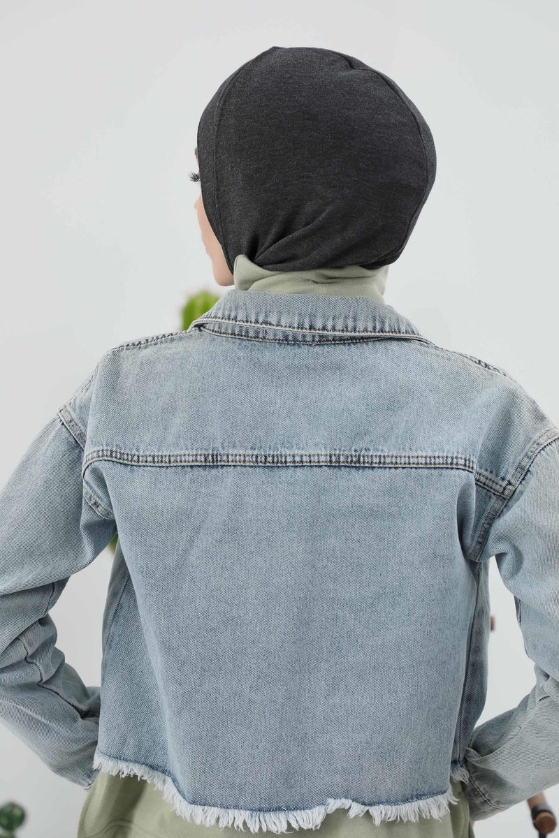 Cross-Stitch Design Inner Turban Bonnet for Women, One-Size Inner Turban Bonnet for Women, Simple Ribbed Winter Hijab Turban Bonnet,TB-4RB